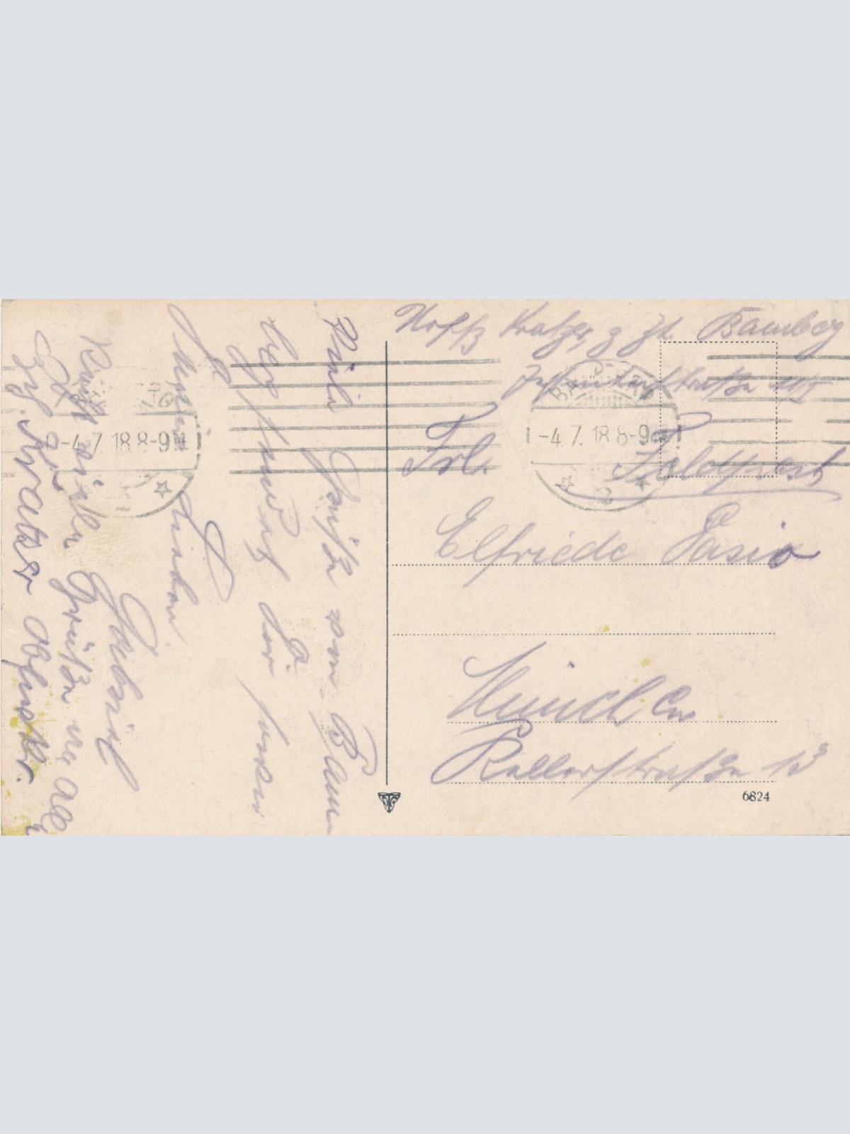 AK, Bamberg, Partie mit neuer Ottokirche, Bayern (S1429)