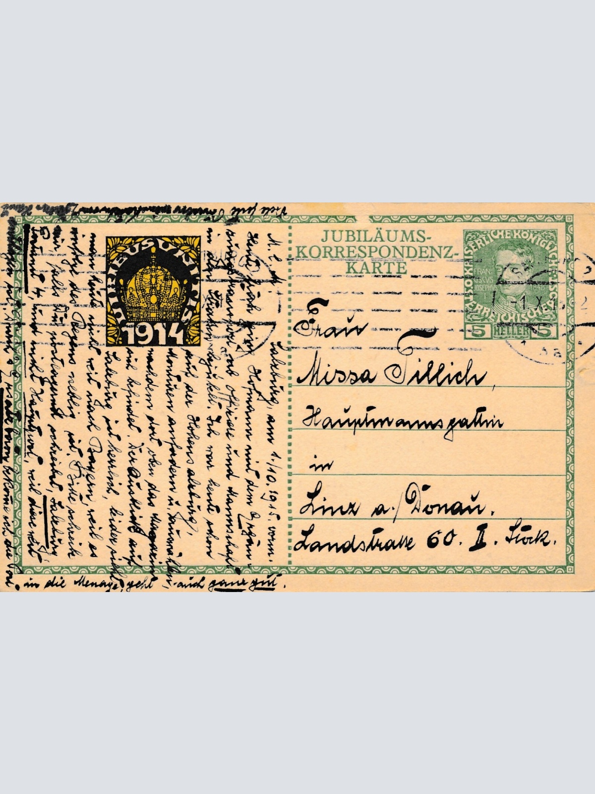 AK, Jubiläumskarte, Kaiser Franz Joseph 1848-1908 mit Vignettenzudruck (S1370)