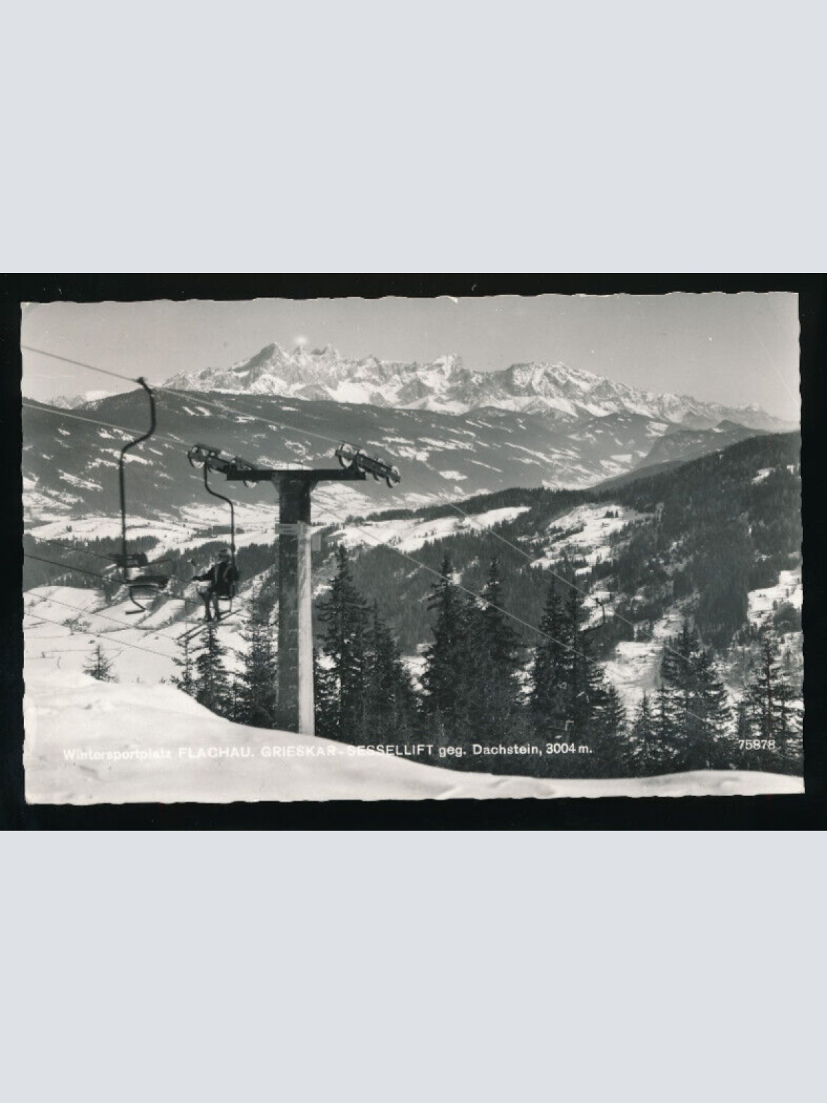 AK aus der Flachau Grieskar - Sesselift Salzburg (5315)