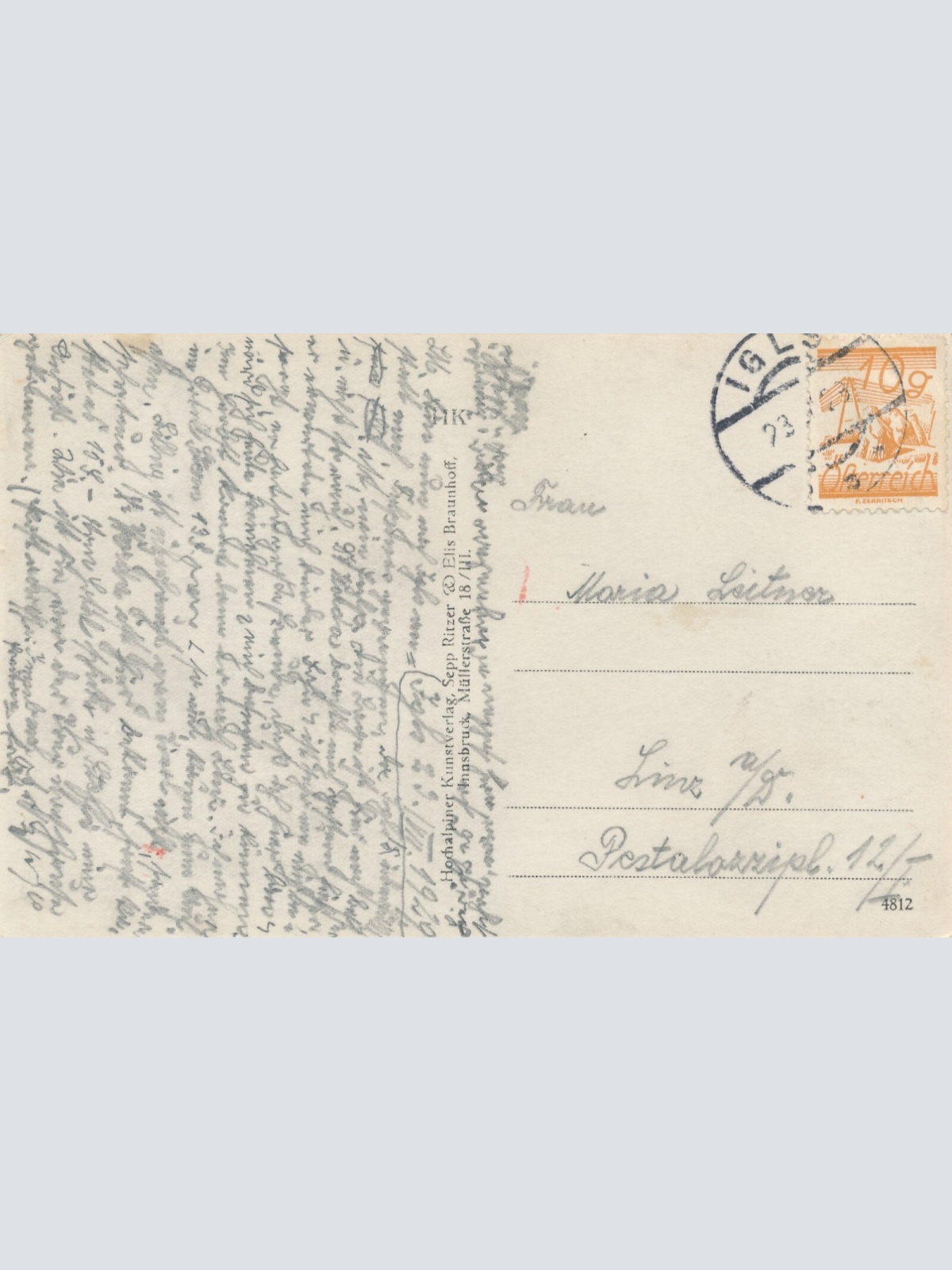 AK, Igls mit Series u. Habicht, Tirol, Österreich (S1363)