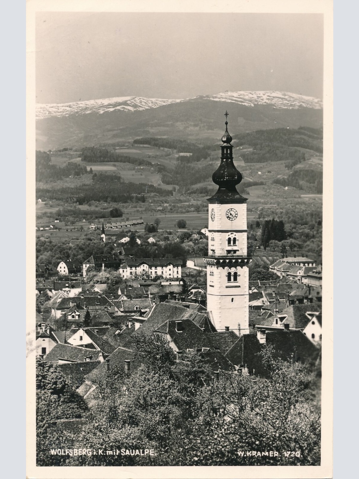 AK, Wolfsberg mit Saualpe, Kärnten, Österreich (S1393)