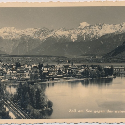 AK, Zell am See gegen das steinere Meer, Salzburg (S1389)