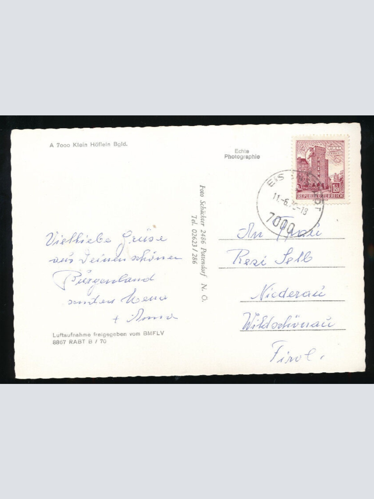 AK aus klein Höflein Burgenland (5707)