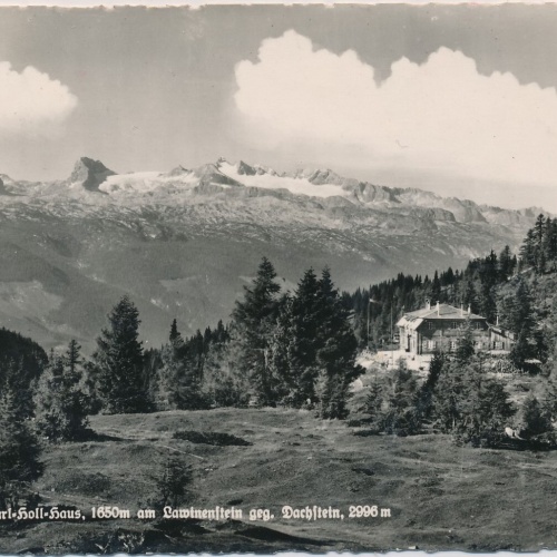 AK, Theodor-Karl-Holl-Haus, Lawinenstein geg. Dachstein (S1451)