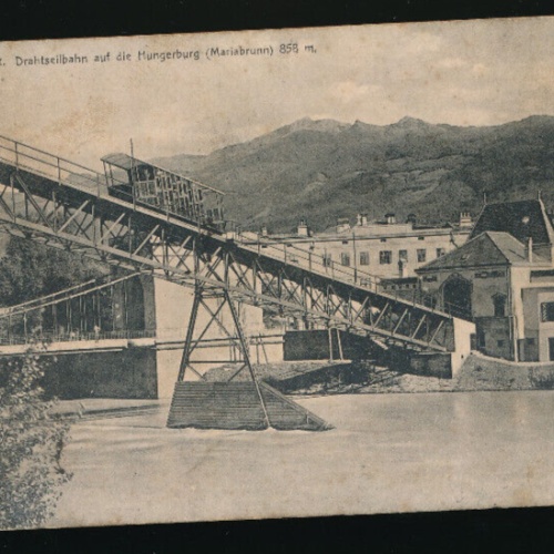 AK aus Innsbruck mit Drahtseilbahn auf die Hungerburg Tirol (5696)