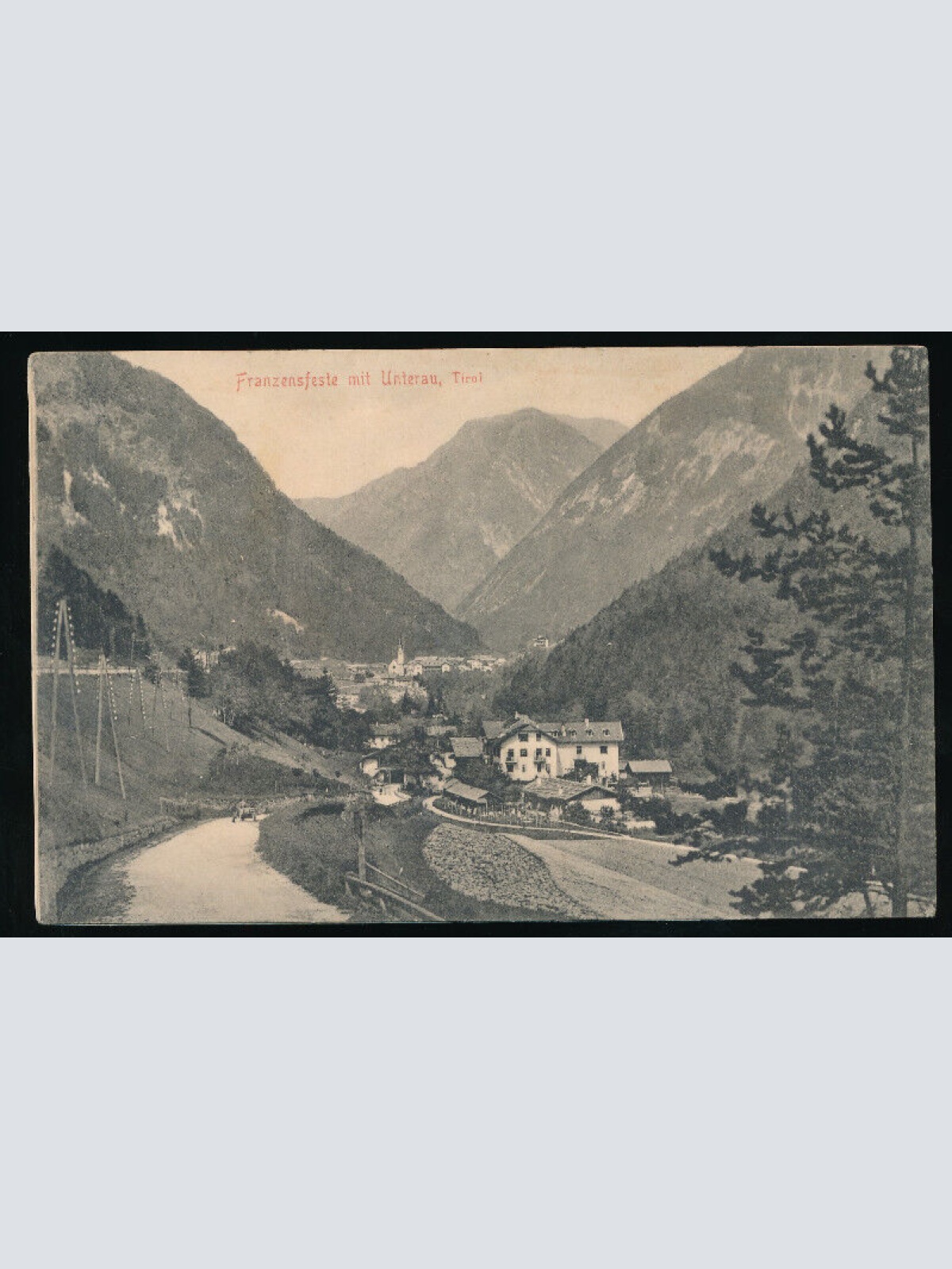 AK aus Franzensfeste mit Unterau Italien (5682)