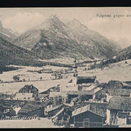 AK aus Fulpmes gegen die Gletscher Tirol (5691)