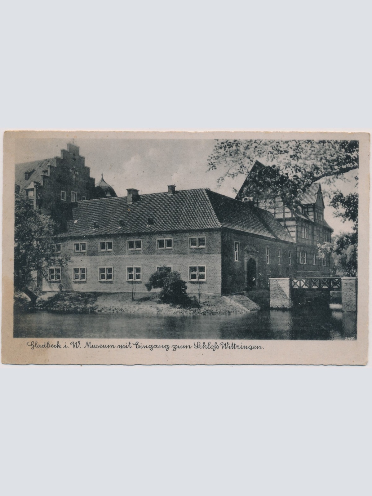 AK, Gladbeck i. W. Museum mit Eingang zum Schloss Wittringen (S1279)