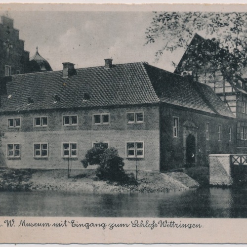 AK, Gladbeck i. W. Museum mit Eingang zum Schloss Wittringen (S1279)