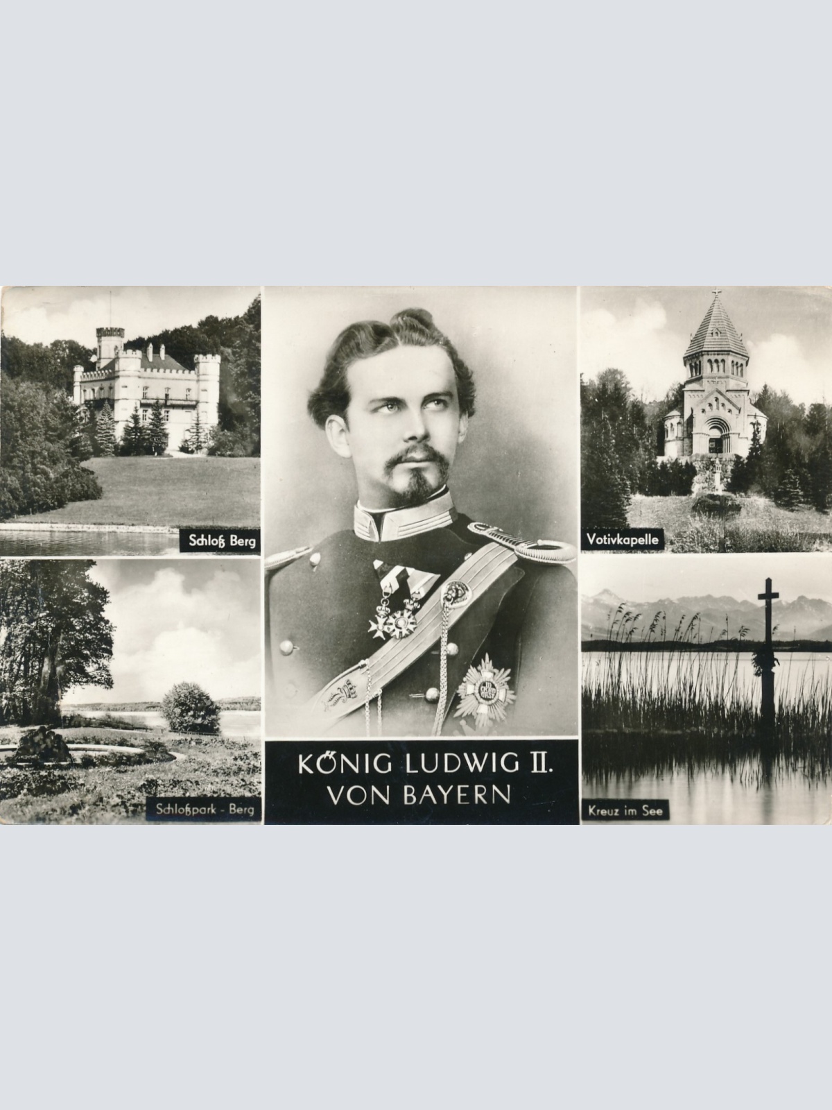 AK, König Ludwig II von Bayern, Votivkapelle, Schloss Berg, Bayern (S1276)