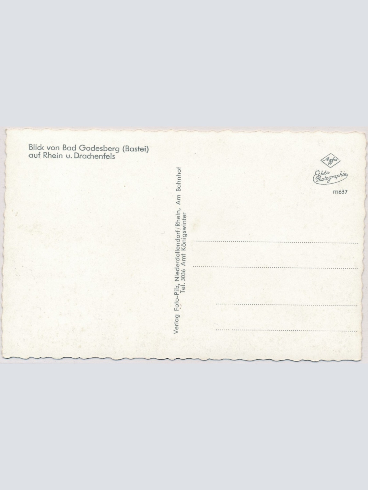 AK, Blick von Bad Godesberg auf Rhein u. Drachenfels (S1274)