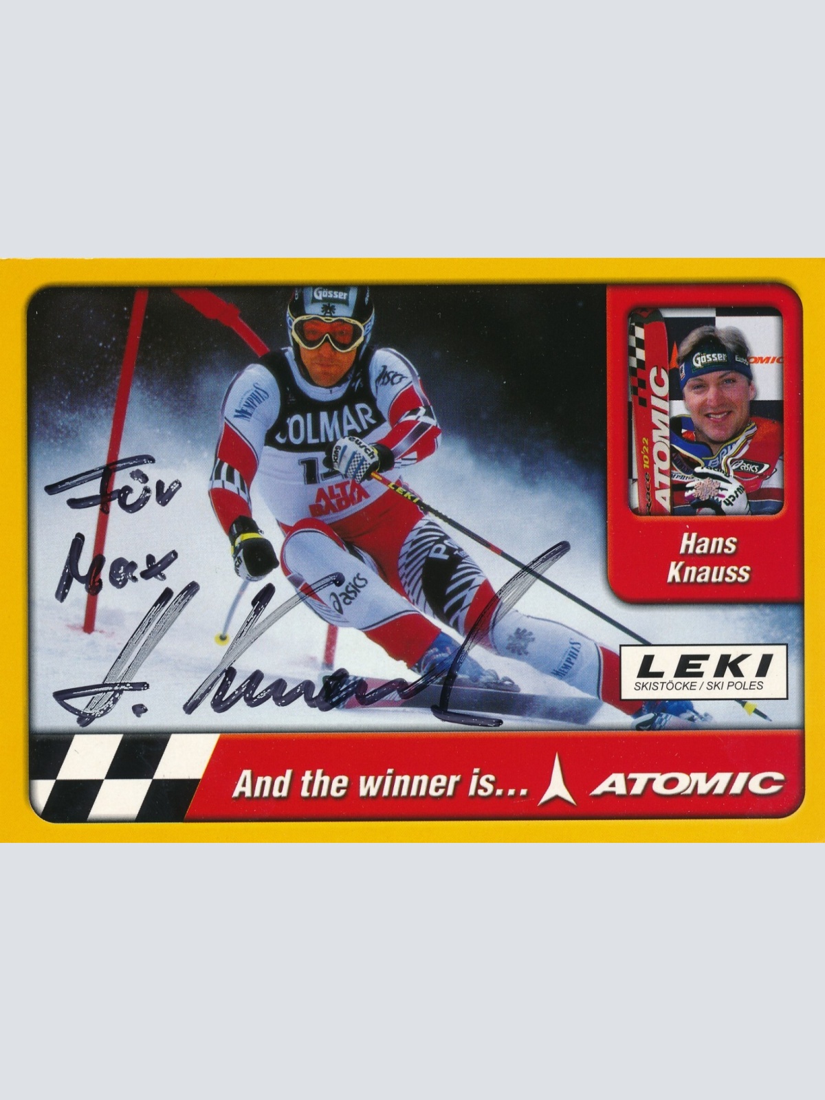 AK, Autogramm-Karte, Hans Knauss, Alpiner Skirennläufer(S1631)