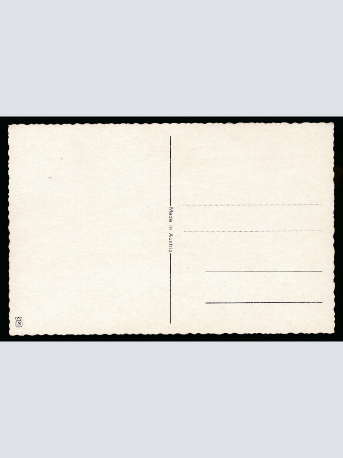 AK gruss vom Krampus vor Nikolos Maske fürchtet sich (5572)