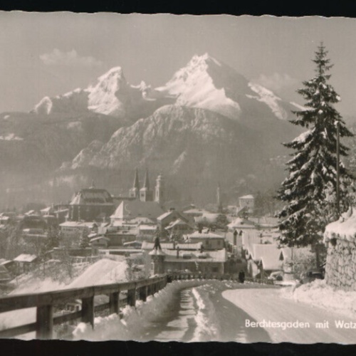 AK aus Berchtesgaden mit Watzmann Bayern (5840)