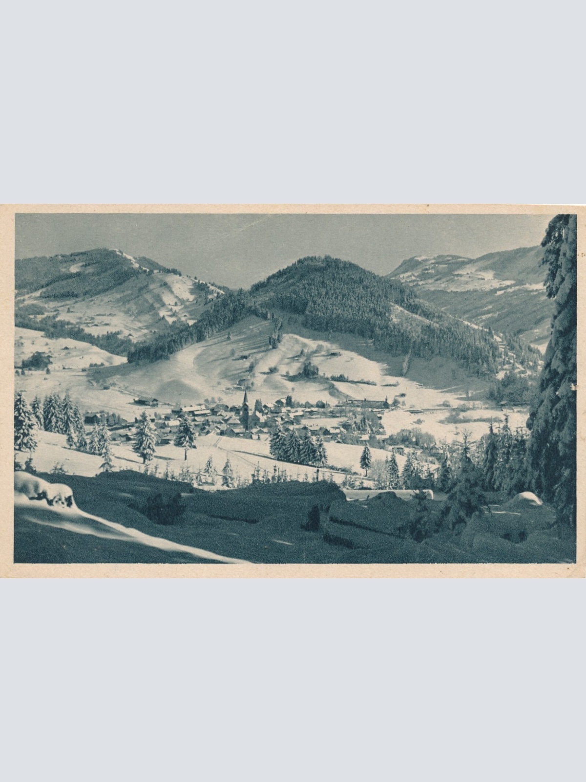 AK, Wintersportplatz Oberstaufen im Allgäu, Bayern (S1340)