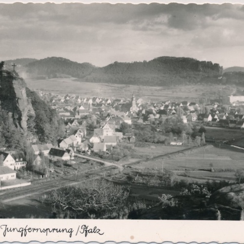 AK, Dahn mit Jungfernsprung, Rheinland-Pfalz (S1344)