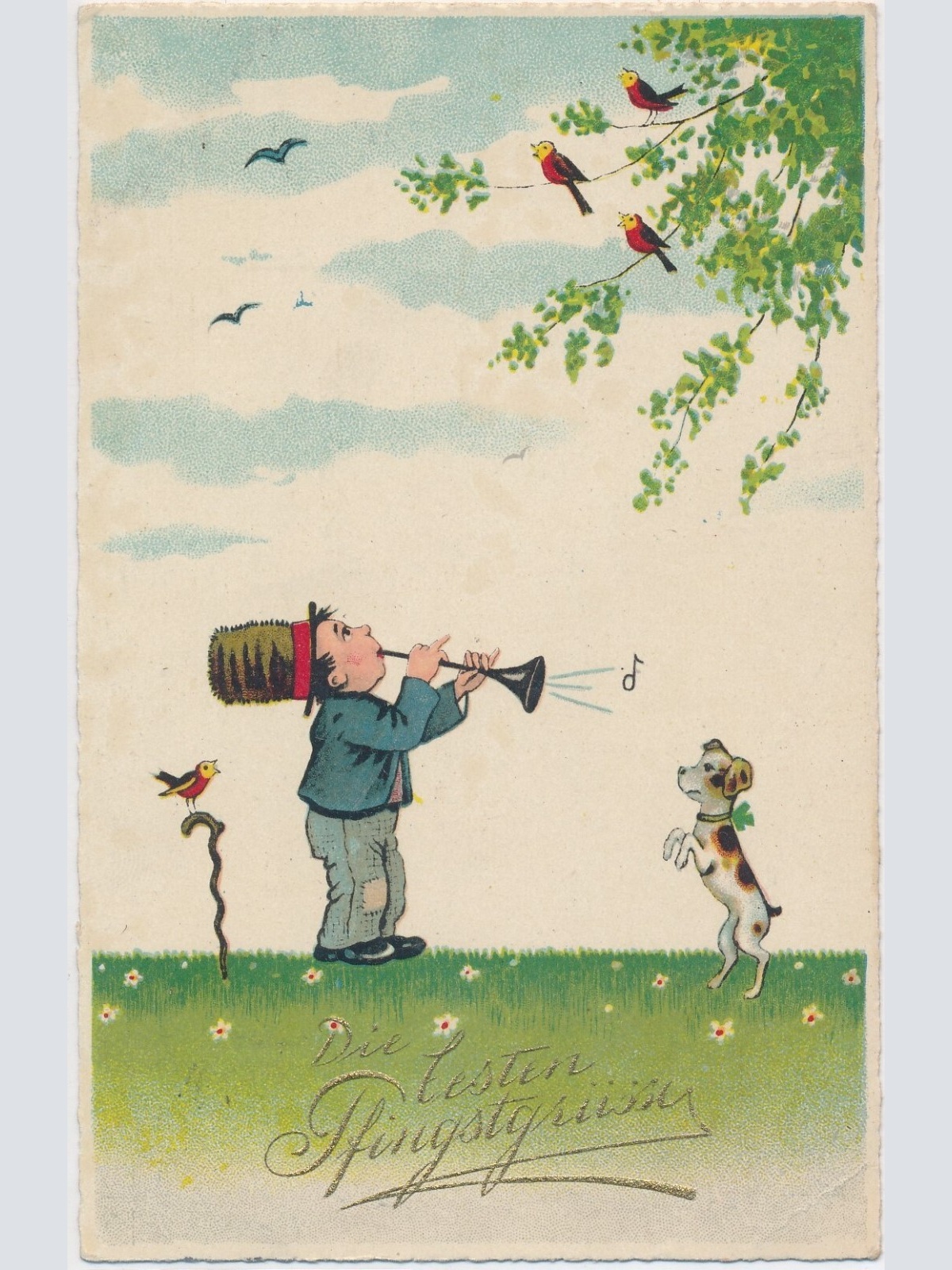 AK, Die besten Pfingstgrüße (S1634)