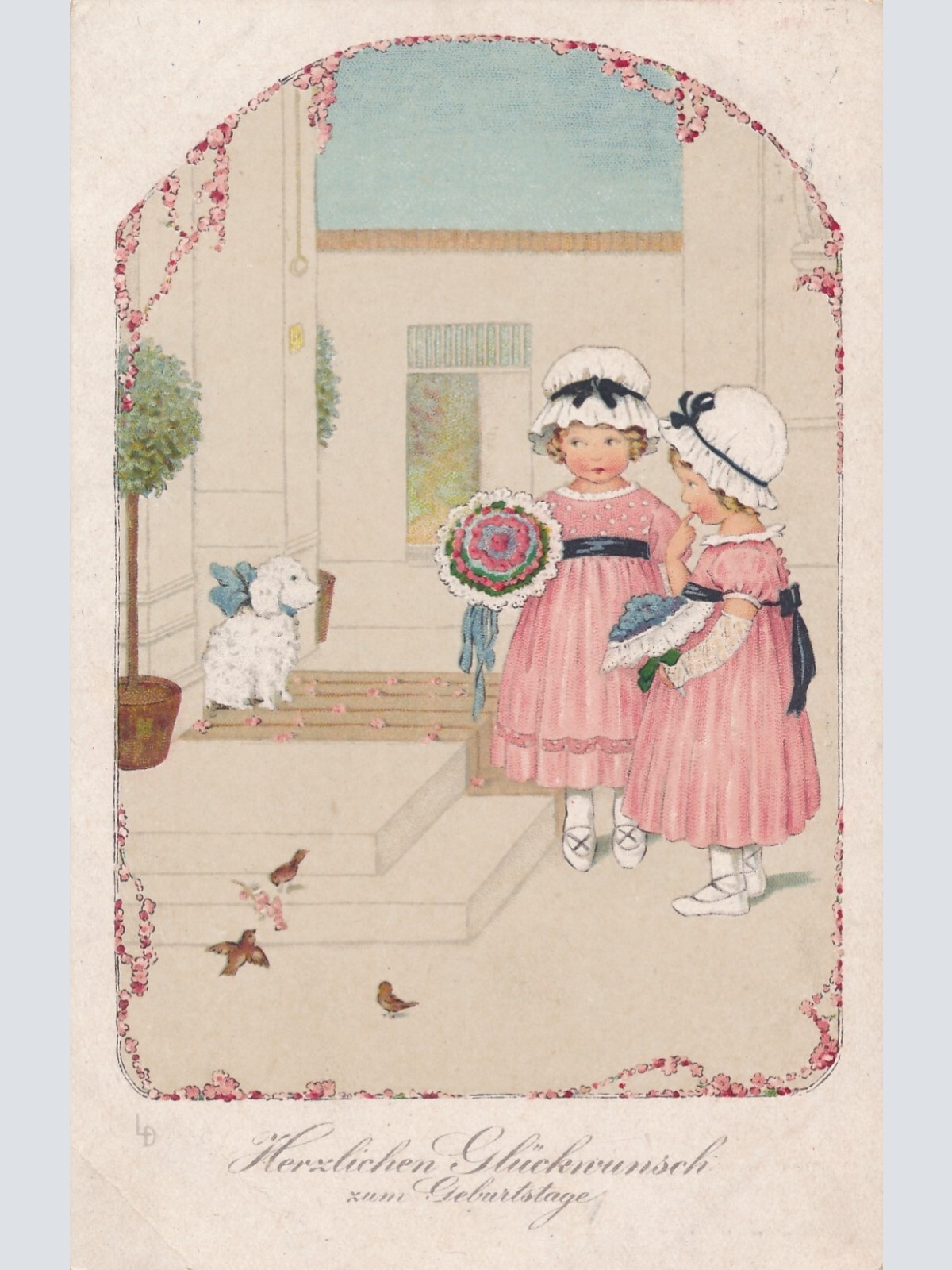 AK, Herzlichen Glückwunsch zum Geburtstage (S1637)