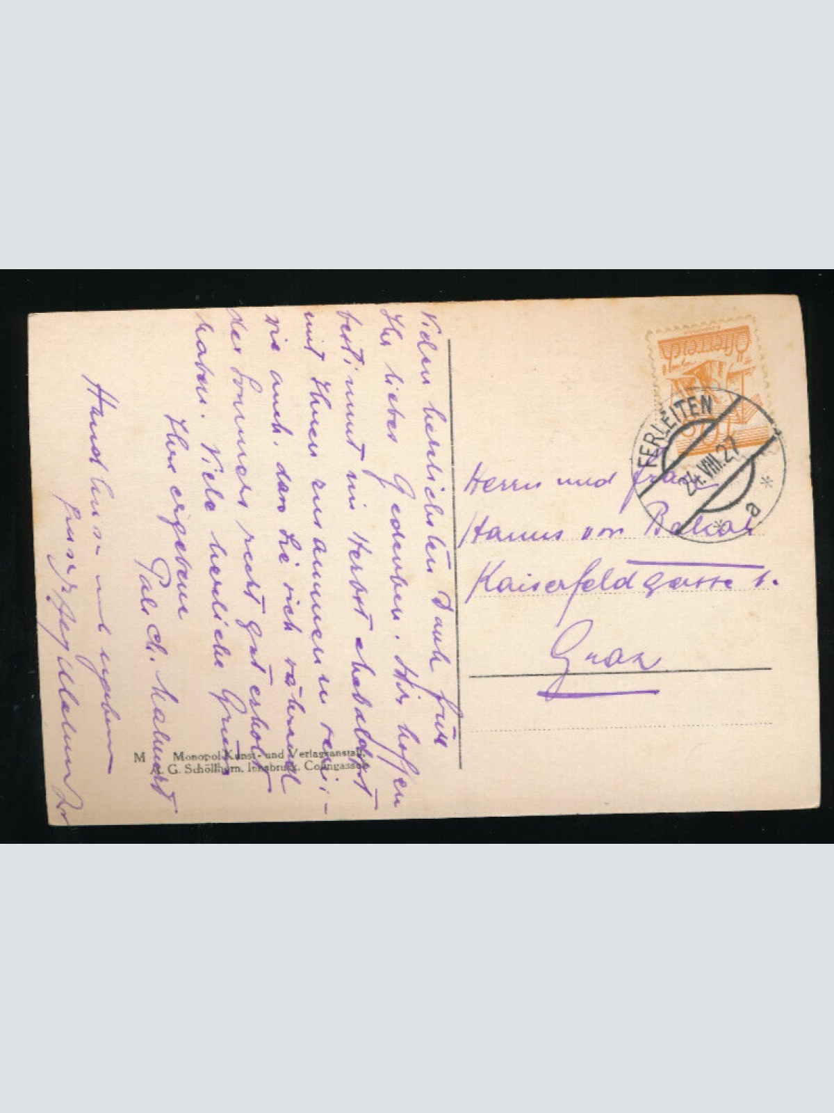 AK aus Ferleiten Bernsteiners Tauerngasthof Salzburg (5605)