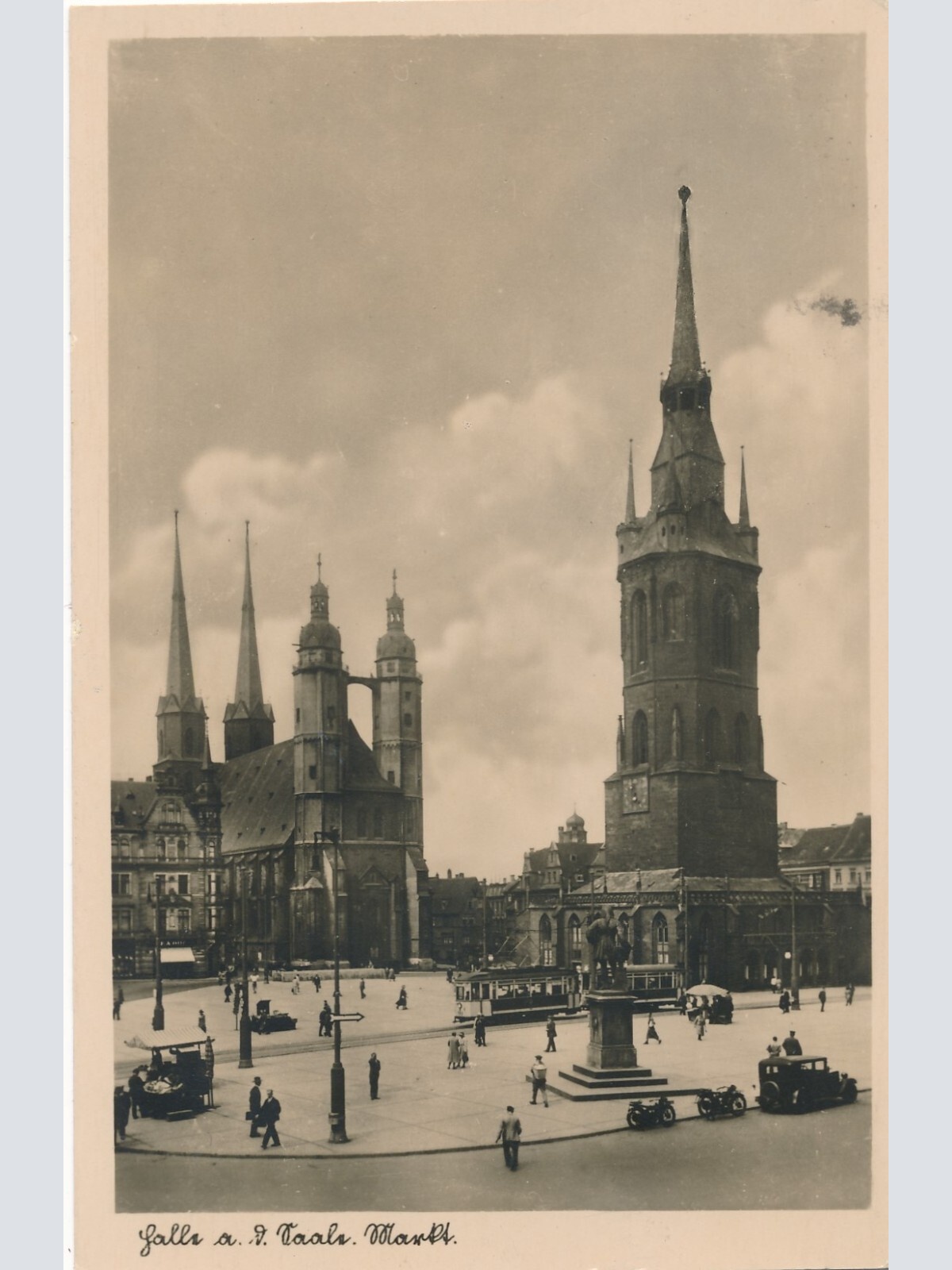 AK, Haale, Saale, Markt, Sachsen-Anhalt (S1336)