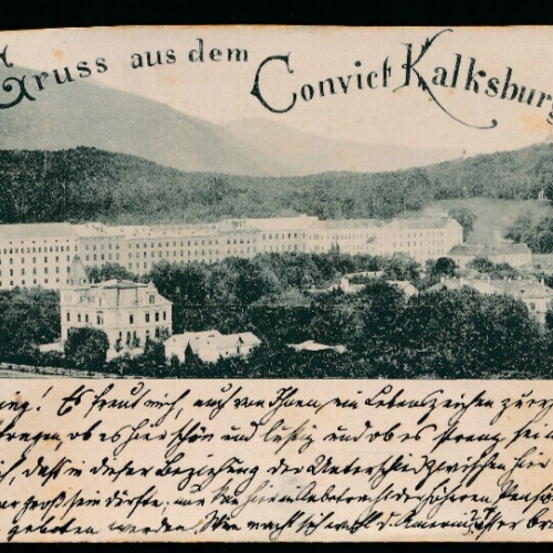AK gruss aus dem Conviet Kalksburg Wien (5521)