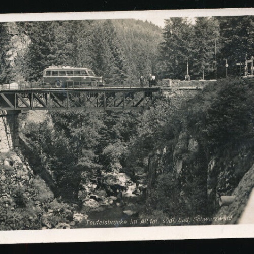 AK von der Teufelsbrücke im Schwarzwald Baden - Württemberg (5855)