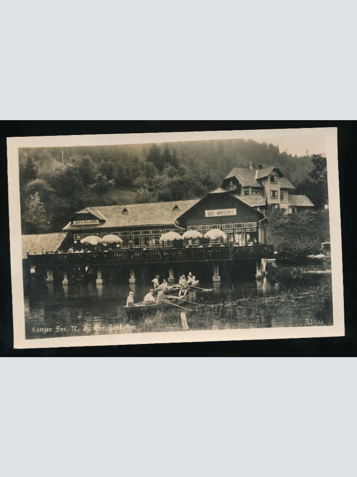 AK aus Lunz am See Terassenkaffee Niederösterreich (5859)