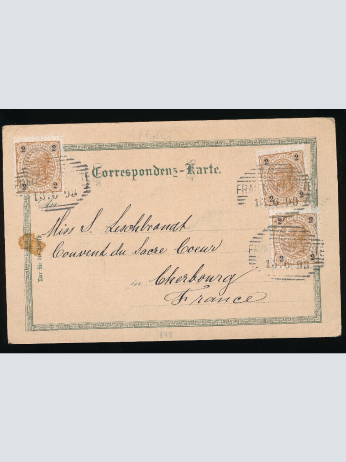 Mondschein Litho - Karte gruss aus Franzensfeste Italien (5323)