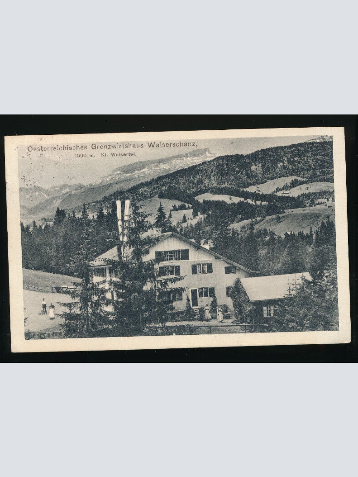 AK von dem Grenzwirtshaus Walserschanz (5388)