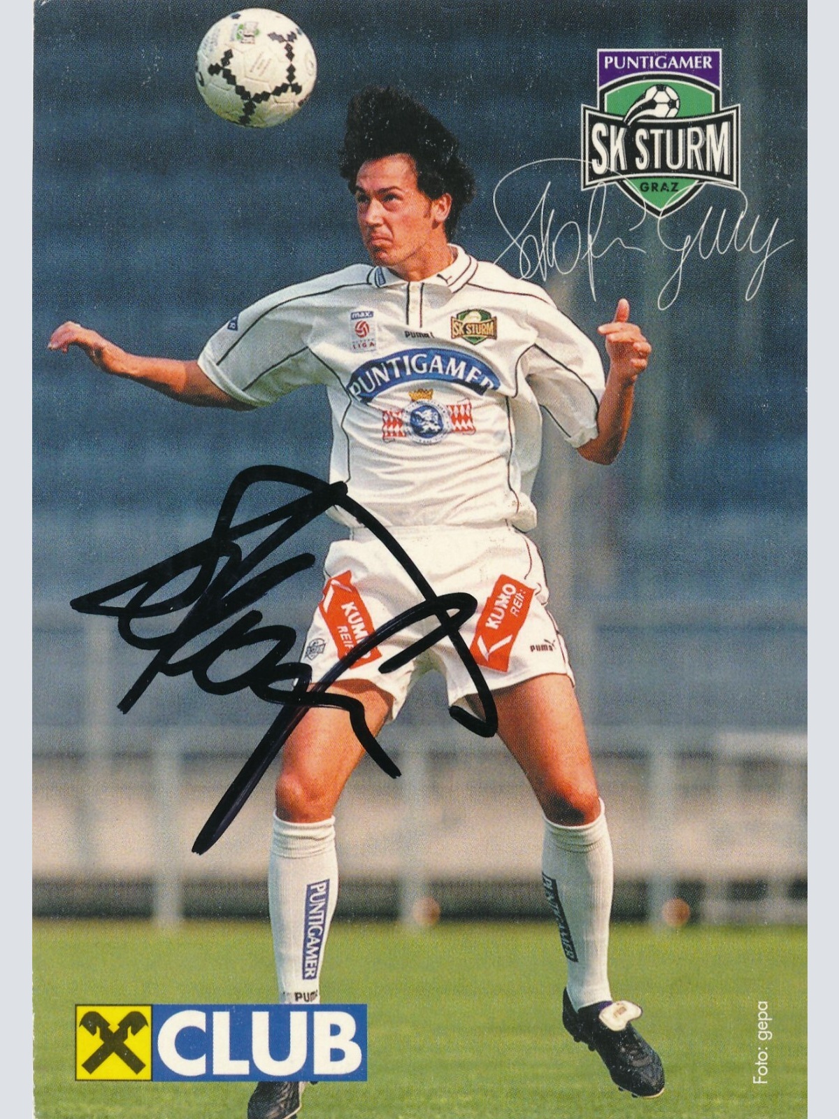 AK, Autogramm-Karte, Gerald Strafner, SK Sturm (S1625)