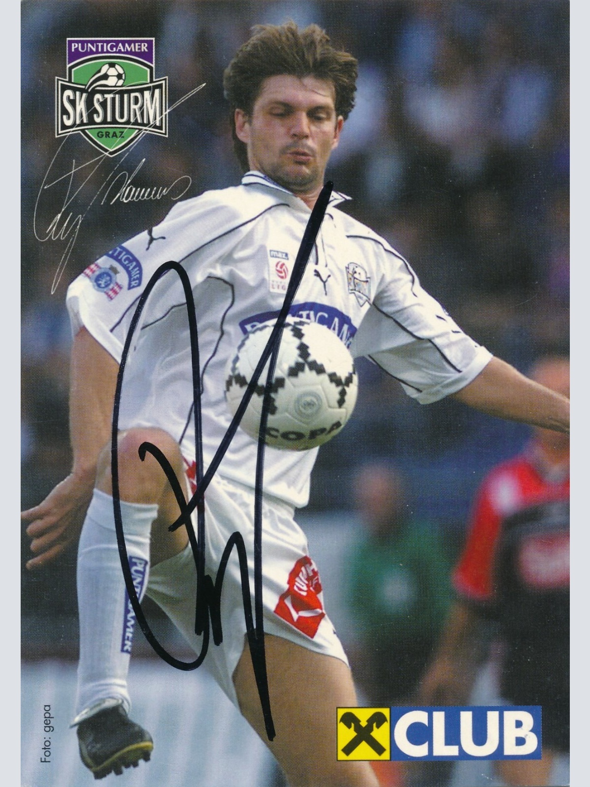 AK, Autogramm-Karte, Hannes Reinmayr, SK Sturm (S1626)