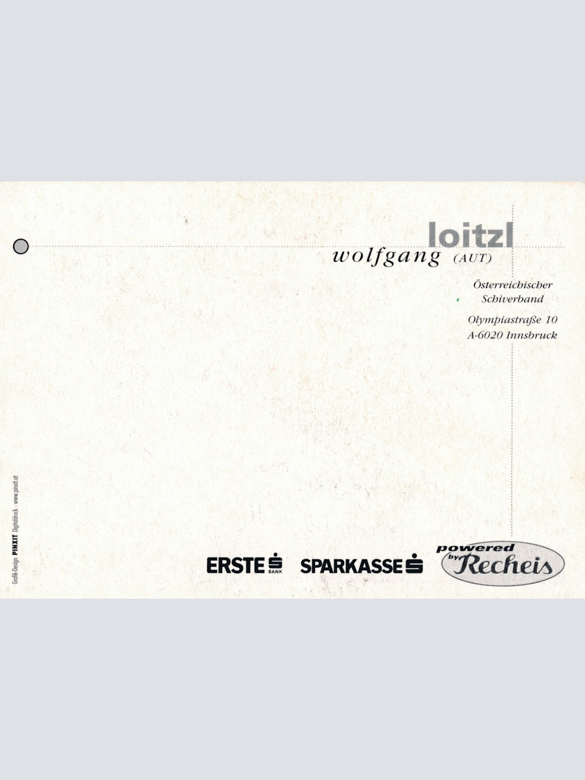 AK, Autogramm-Karte, Loitzl Wolfgang, Skispringer (S1627)