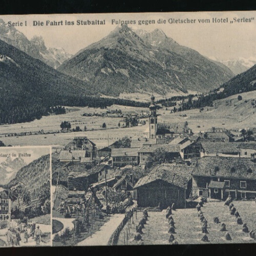 AK aus Fulpmes mit Hotel das Hotel Stubaital Tirol (5886)
