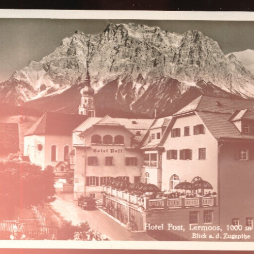 AK aus Leermoos mit Hotel Post Tirol (5910)