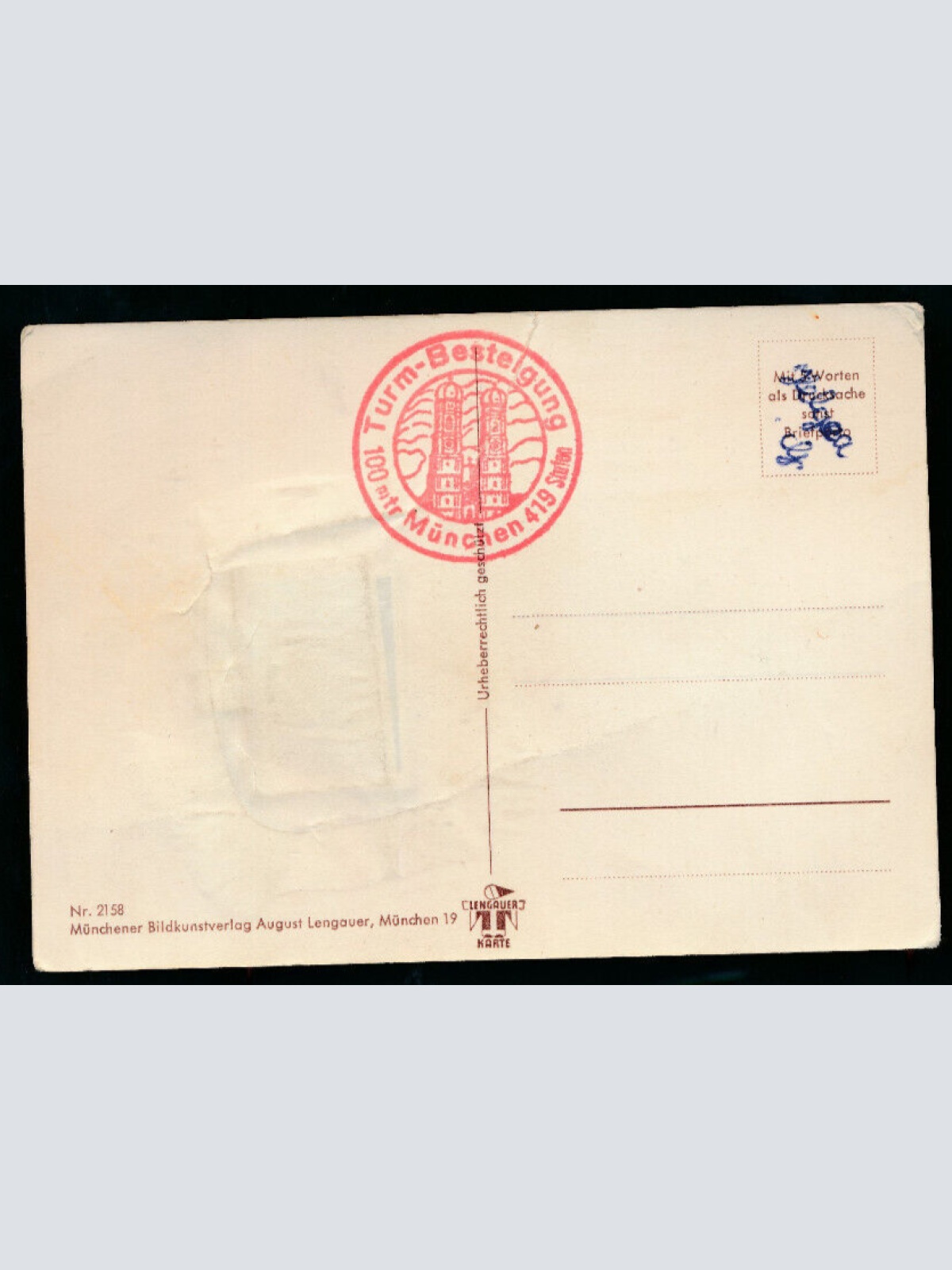 Leparello - AK 2 Dackel im Ruckasck Gut Angekommen (5761)