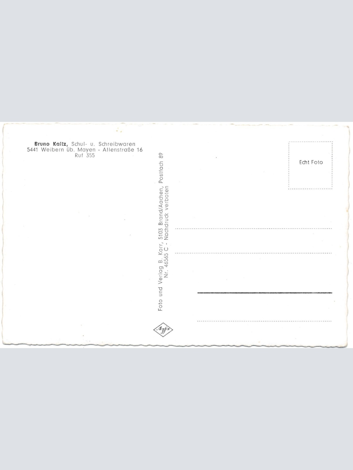 AK, Gruß aus Weibern (Eifel), Rheinland-Pfalz (S1718)