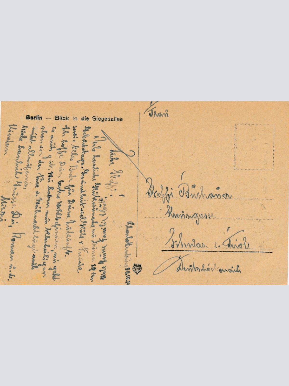 AK, Berlin, Blick in die Siegesallee (S1719)