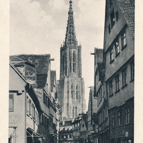 AK, Ulm an der Donau, Walfischgasse, Baden-Württemberg (S1664)