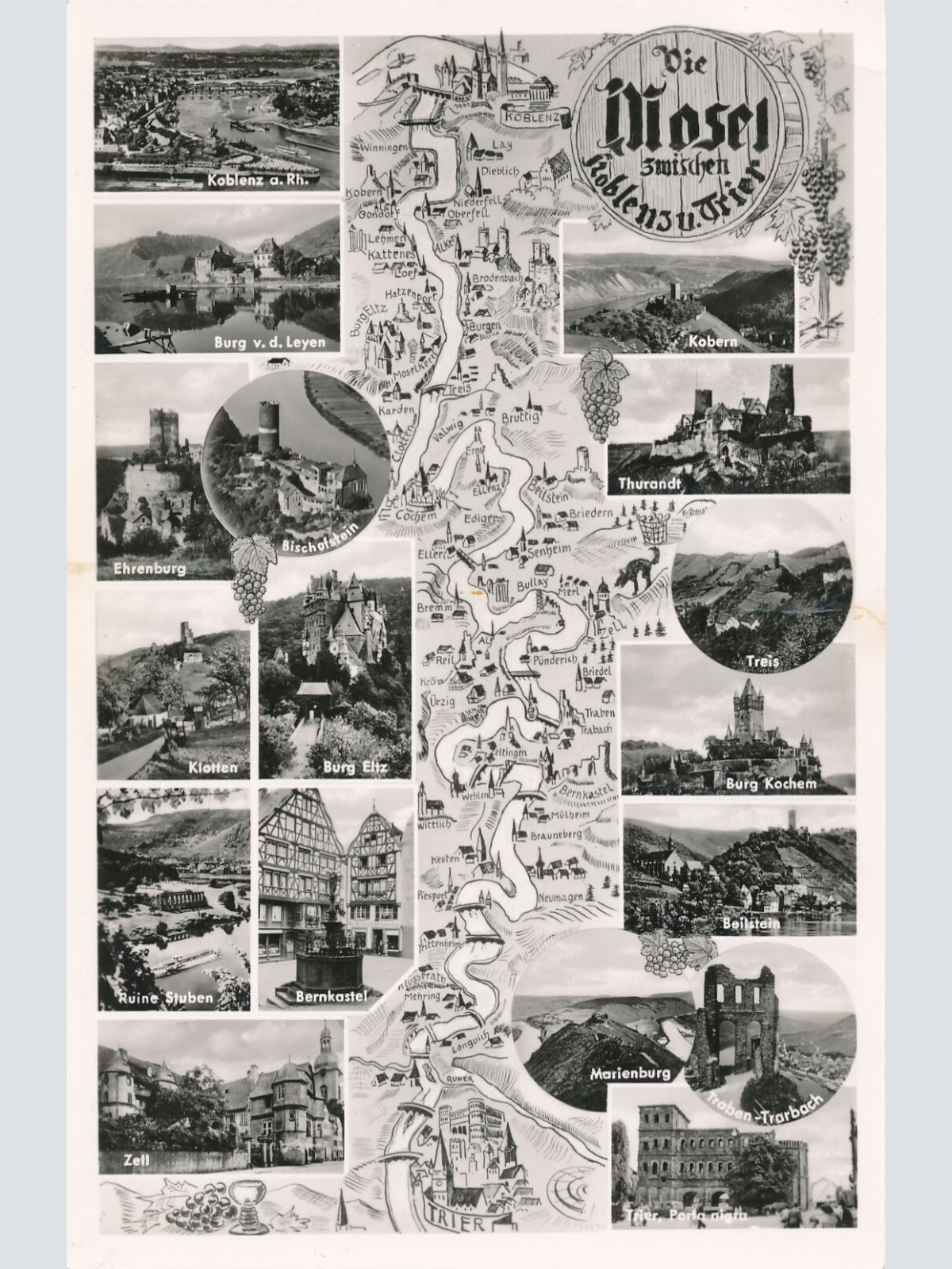 AK, Die Mosel zwischen Koblenz und Trier, Rheinland-Pfalz (S1681)