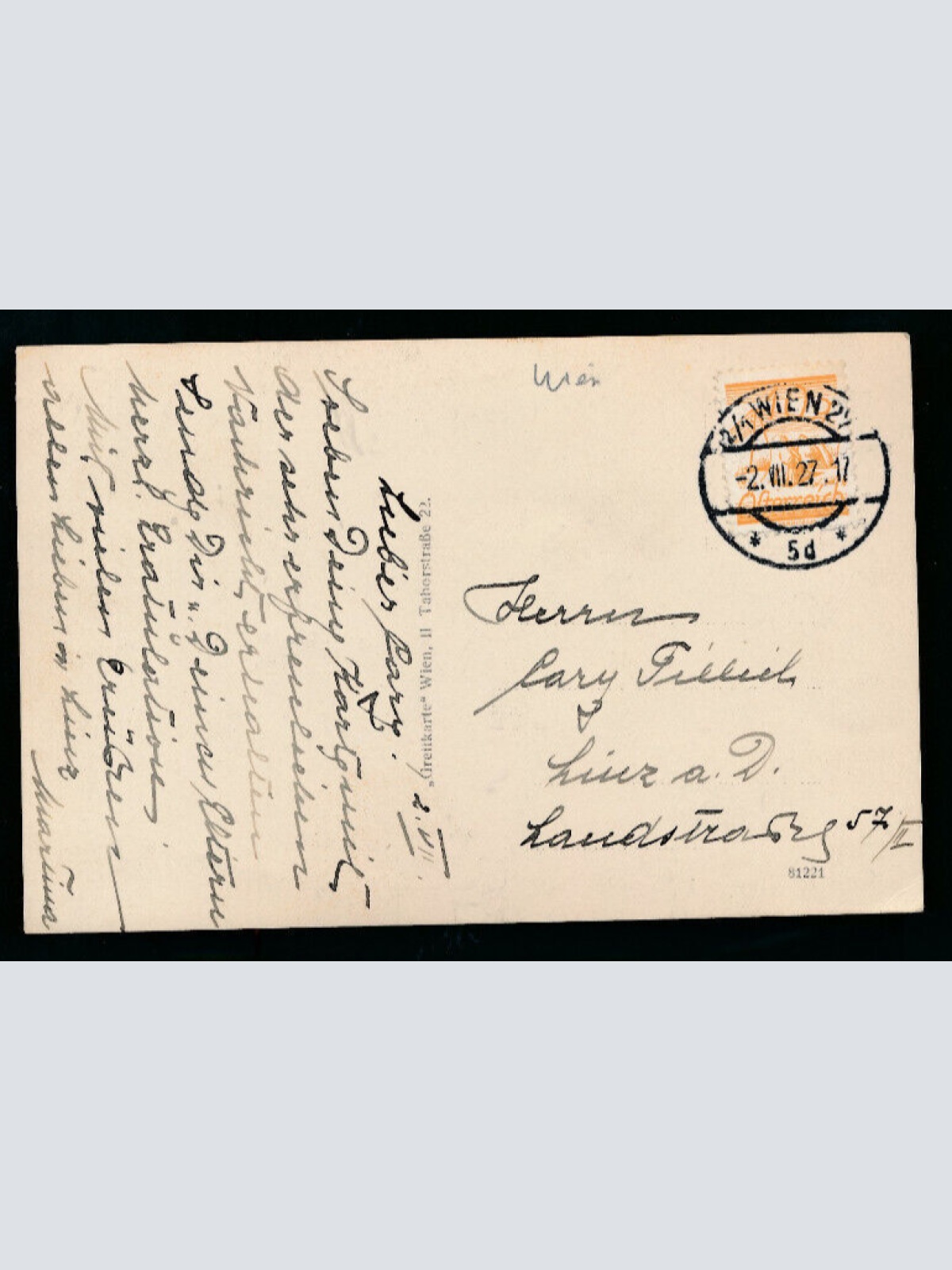 AK aus Stadlau mit Kloster Wien (5871)