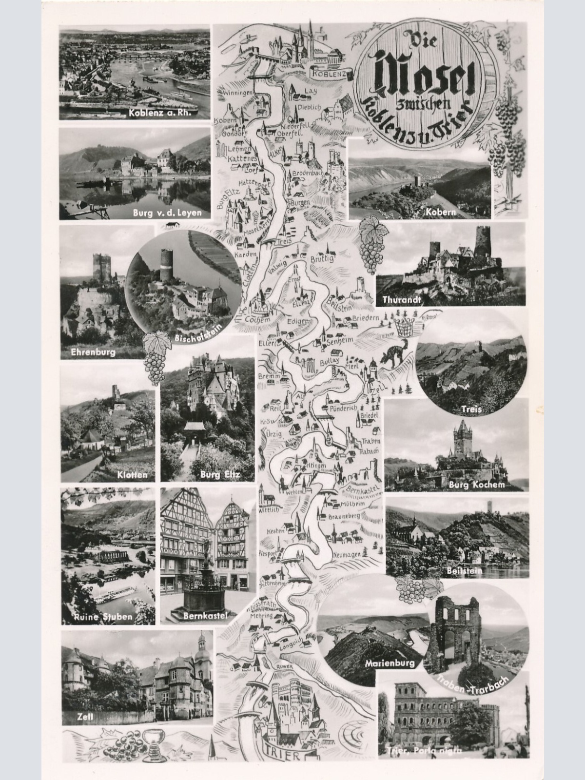 AK, Die Mosel zwischen Koblenz und Trier, Rheinland-Pfalz (S1682)