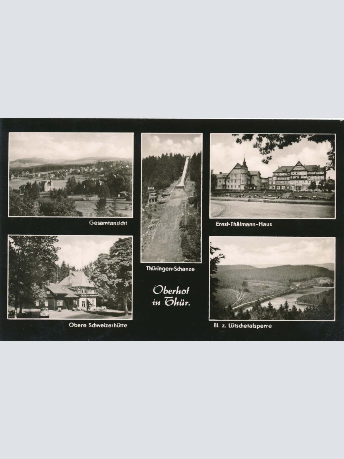 AK, Oberhof in Thüringen, Obere Schweizerhütte (S1691)