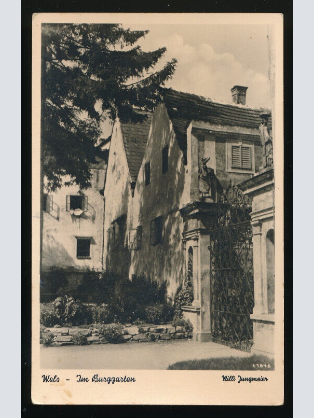 AK aus Wels im Burggarten Oberösterreich (5741)