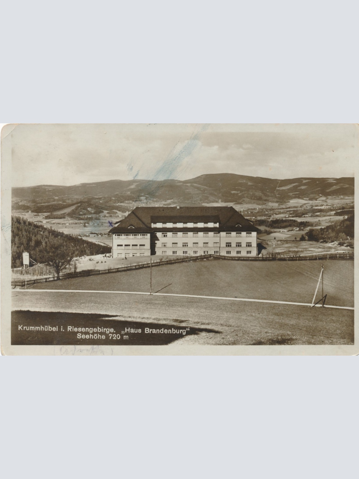 AK, Krummhübel im Riesengebirge, Haus Brandenburg (S1522)