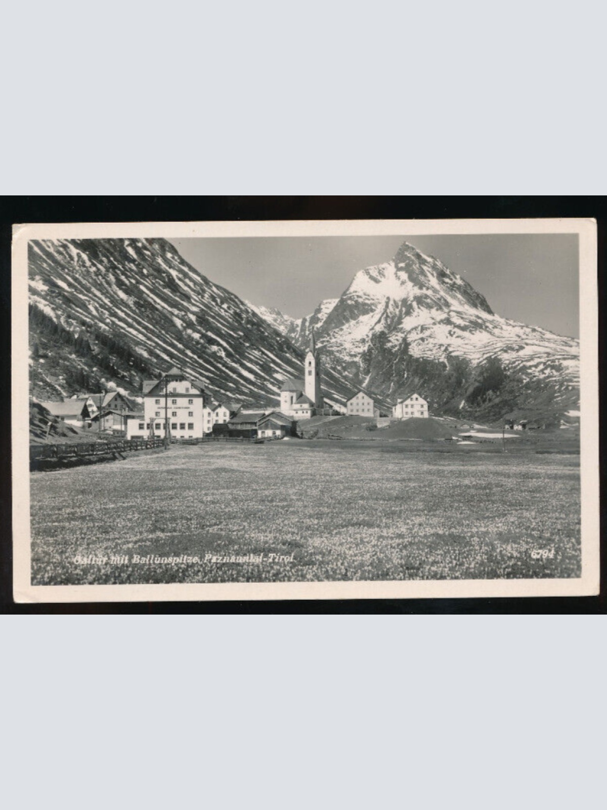 AK aus Galtür mit Ballünspitze Tirol (5782)