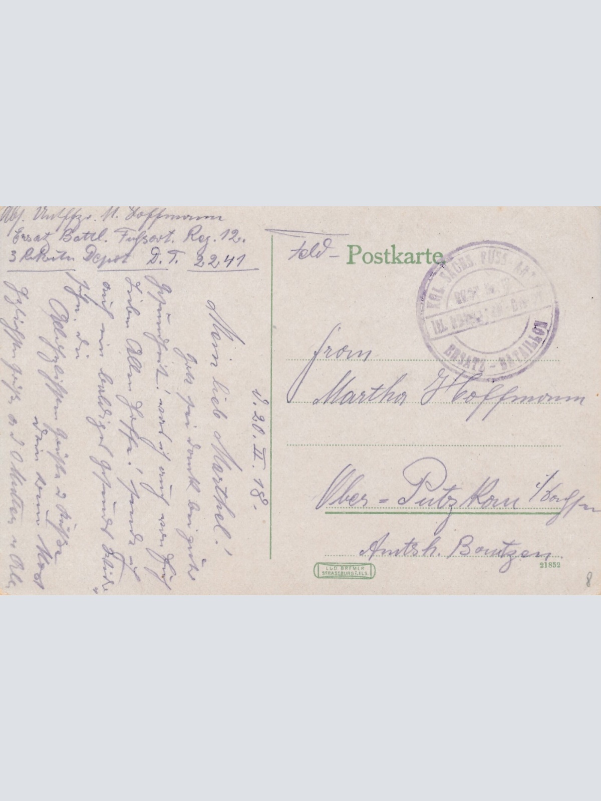 AK, Metz, Generalkommando, Frankreich (S1898)