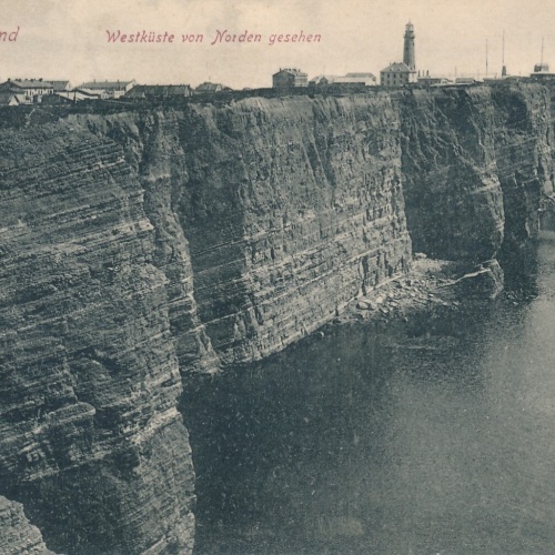 AK, Helgoland, Westküste von Norden gesehen, Schleswig-Holstein (S1566)