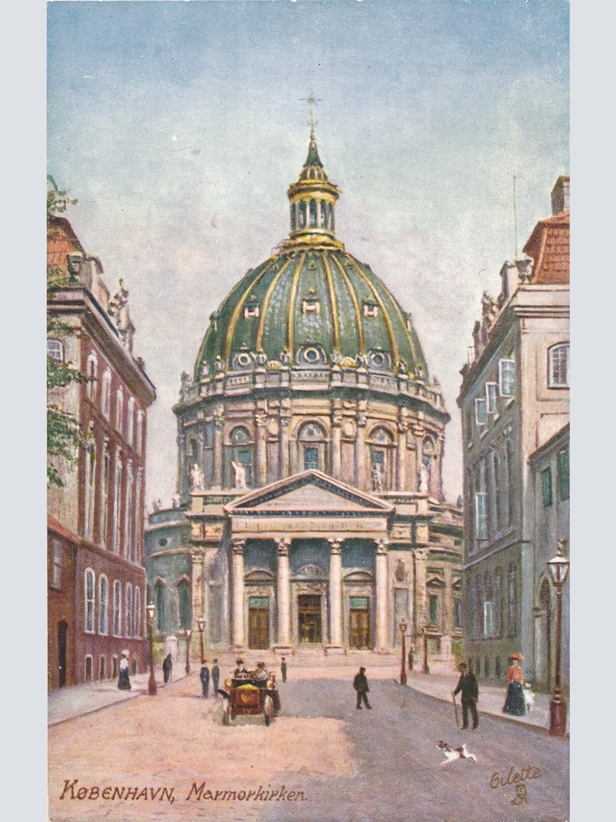 AK, Kopenhagen, Marmorkirken, Dänemark (S1891)