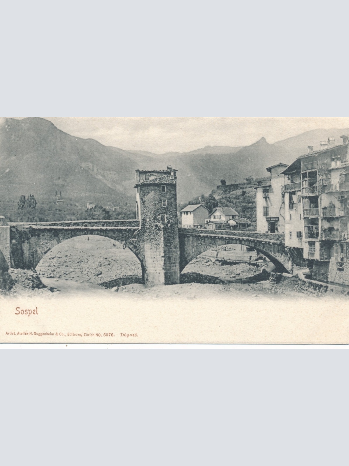 AK, Sospel, Frankreich (S1884)