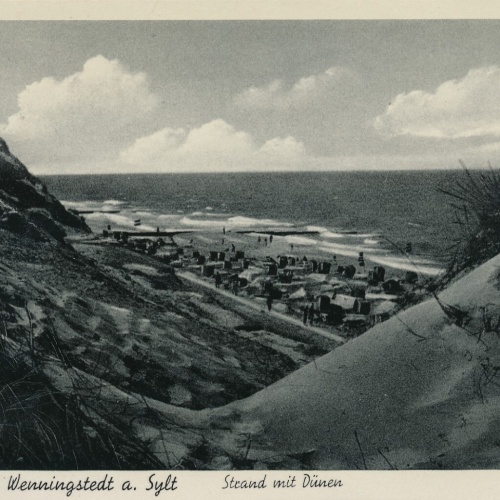 AK Nordseebad Wenningstedt a. Sylt, Strand mit Dünen, Schleswig-Holstein (S1568)